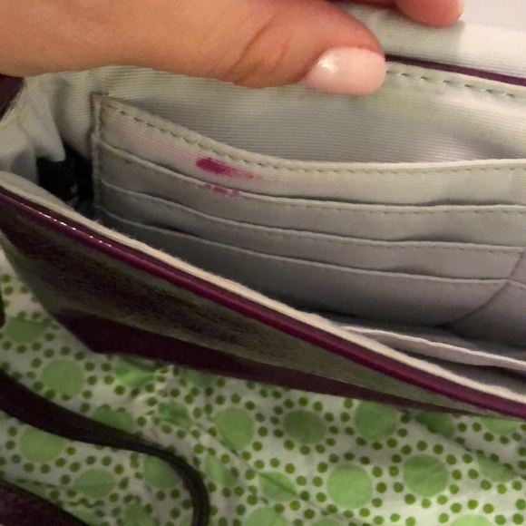 Plum coach wristlet - Picture 2 of 6